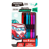 Crayola Alternative Trazo Suave 6 Plumones Barril Ergonómico