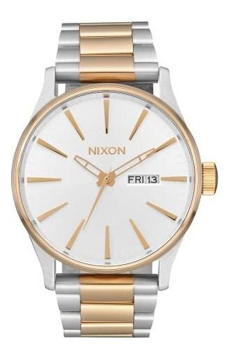 Reloj Nixon Sentry Ss Fecha 42mm.