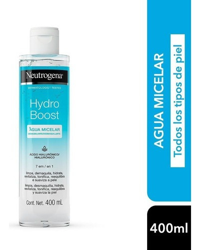 Agua Micelar Neutrogena Hydro Boost Facial Hidratante 400ml 