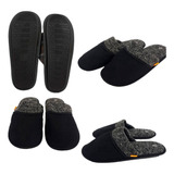 Kit  12 Pares Pantufa Masculino Preto Gzt Atacado 0312