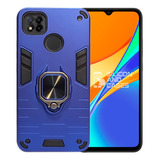 Carcasa Para Xiaomi Redmi 9c Anillo Antigolpe Doble Colores