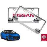 Par Porta Placas Nissan Sentra 1.8 2020 A 2021 Original