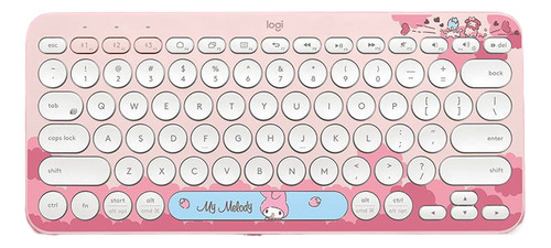 Teclado Bluetooth Inalámbrico Sanrio Melody Kuromi K380