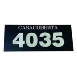 Placa Domiciliaria Direccion Casa Acero Inox Y Grabado Calle