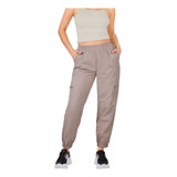 Jogger Café Con Bolsas Cargo 994-43