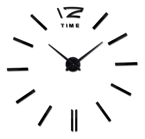 Reloj De Pared Tamaño Grande  Color Negro 