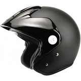 Casco Zeus 507 Op Negro Mate Visor Transparente