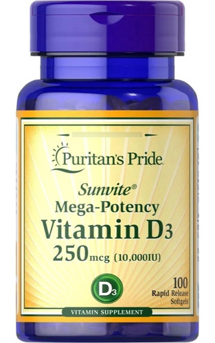 Vitamina D 10000 Iu Importada Eua D3 Saúde Diaria