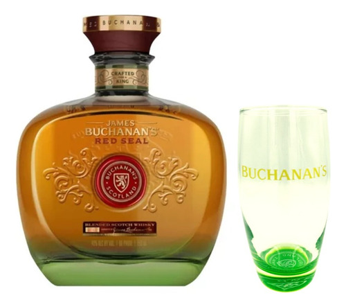 Whisky Buchanans Red Seal 21 750ml Y Vaso Jaibol De Vidrio
