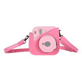 Funda De Cámara Pu Andoer Mini Para Cámara Fujifilm Flamingo