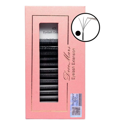 Cílios Decemars 4d W Preto 0.07 C Mix 8\u002F12mm Shape Efeito Volume Egípcio Cor Preto | MercadoLivre