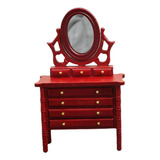 Decoración De Muebles De Mesa De Baño De De Madera Rojo