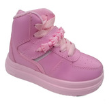 Zapatos Bota Tenis Zapatilla Rosa Barbie Para Niña 