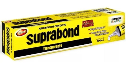 Cemento De Contacto Transparente Suprabond Pomo 100 Ml