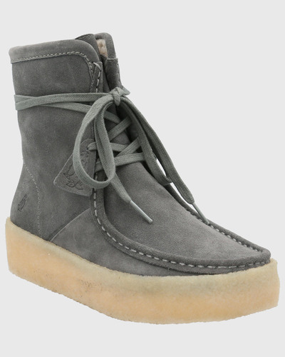 Bota Cuero Mujer Recife Gris Hush Puppies