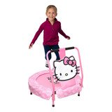 Hello Kitty - Mini Trampoln Para Nios Pequeos Con Asa, Tapet