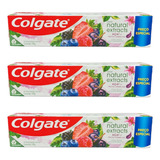 Creme Dental Colgate Açaí E Frutas Vermelhas Kit 3 X 140g