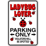 Design 172 Ladybug Lover - Calcomanía De Pared Letrero...