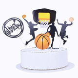 Shami Baloncesto Tema Decoración Para Tarta De Cumpleaños Pa