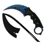 Faca Karambit Cs Go Multi-color Hawk Combate Tática Afiado