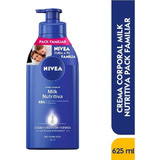 Crema Nivea Body Milk Nutritiva - mL a $74