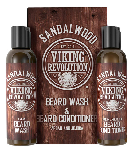 Shampoo Y Acondicionador Para Barba Viking Revolution