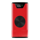 Banco De Batería Qi Para iPhone, Mxqvt-002, 30000ma, Rojo,