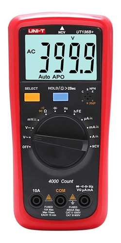 Multímetro Tester Digital Compacto Uni-t  Ut136b+ Plus