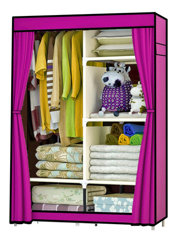 Closet Zapatera Organizador Compartimientos Metal Tela Hogar