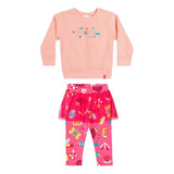 Conjunto Moletom Flanelado Frio Inverno Roupa Infantil