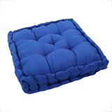 Almofada Cheia Futon Alta Turca Cor Lisa 40x40x10cm