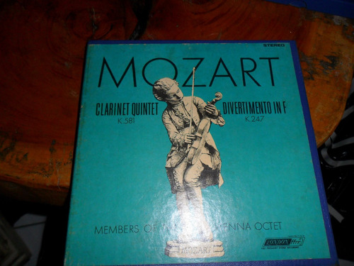 Fita Gravador De Rolo Mozart Clarinet Q K 581 Divertiment 