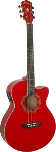 Guitarra Electro-acustica Color Rojo Washburn Ea10 Red