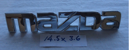 Emblema Mazda Mide 14.5 X 3.6 Cms Original Foto 4