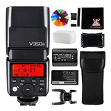 Flash Godox V350n Ttl 2.4g 1/8000s Hss Recargable -negro