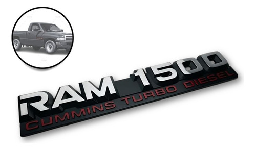 Emblema Lateral R4m 1500 Cummins Turbo Diesel 