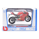 Motocicleta Deportiva Escala 1:18 Ducati Panigale V4 Bburago