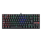 Teclado Mecanico Redragon Kumara K552 Led Rgb Gamer Negro