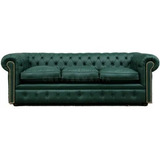 Sillon Chester 3 Cuerpos Simil Cuero 