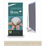 Banner 90x190 + Portabanner Simple Con Bolso. Gigantografias