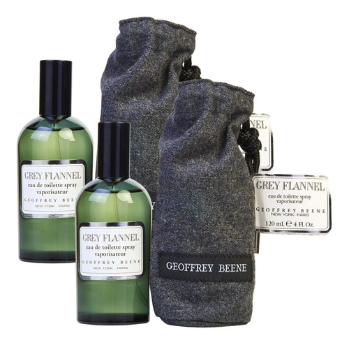 Paquete Grey Flannel Geoffrey Beene 120ml Caballero 2 Pzas