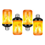 E27 Base 4 Modes Led Effect Flame Bombilla Of Fire,