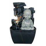 Fuente De Agua Chica Cascada Bebe Buda Meditar 18cm Tm 