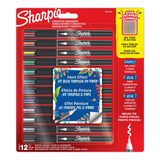 Marcador Sharpie Creative Acrilico Pincel Brush X 12 Colores