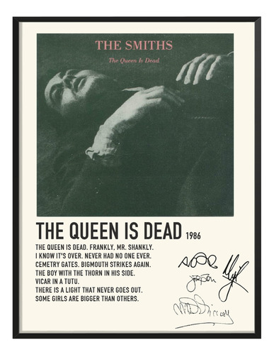 Cuadro The Smiths Music Album Tracklist Exito Queen Dead
