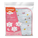 Toalha Com Capuz Cremer Luxo Para Menina - Contém 1 Unidade