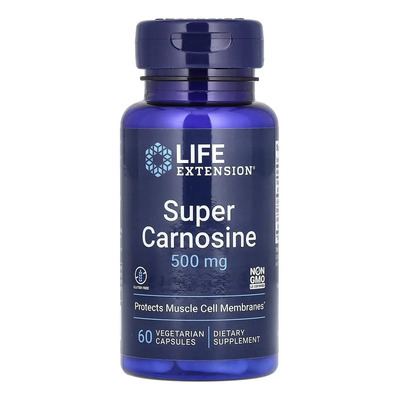 Life Extension, Supercarnosina, 500 Mg, 60 Cáp Sabor Sin Sabor | Envío gratis