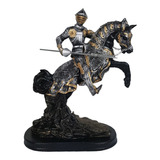 Guerreiro Cavaleiro Medieval Em Resina 31,5 Cm  Decorativo