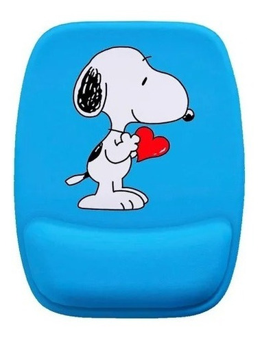 Mouse Pad Ergonômico Com Apoio De Pulso Snoopy Do Bem