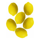 Verdura Fruta Limón Amarillo Artificiales Pack 12 Decoración